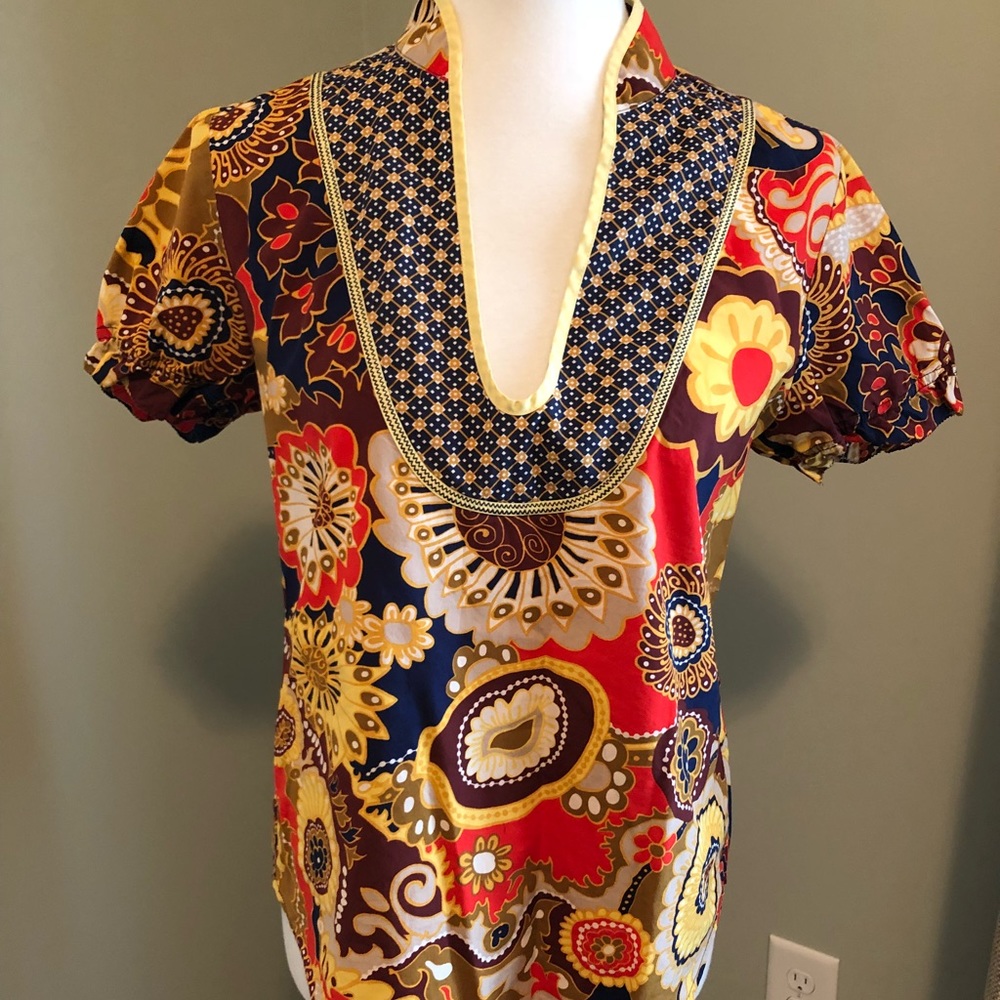 J Crew multi colored top